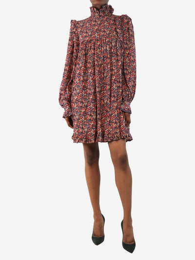 Multicolour floral printed mini dress - size UK 6 Dresses Laurence Bras 