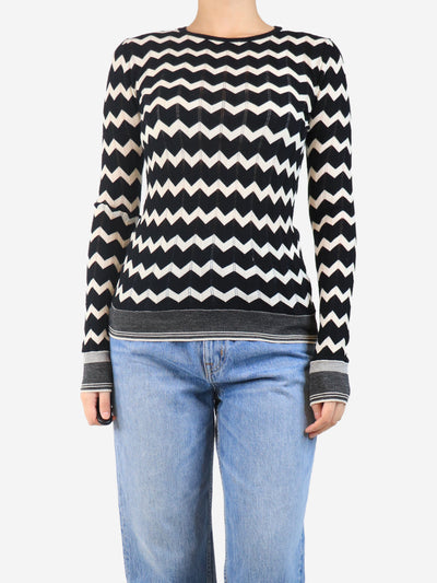 Black and white zigzag knit top - size UK 8 Tops Stella McCartney 