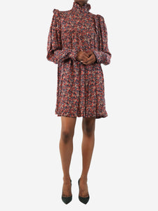 Laurence Bras Multicolour floral printed mini dress - size UK 6
