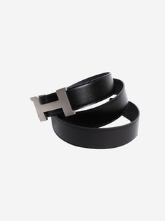 Black and navy reversible leather H belt Belts Hermes 