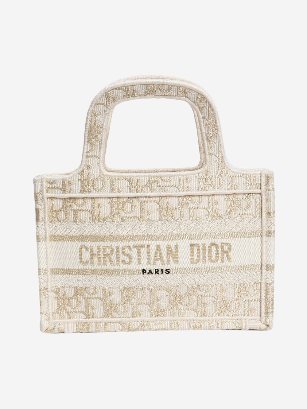 Cream mini book tote Tote Bags Dior 