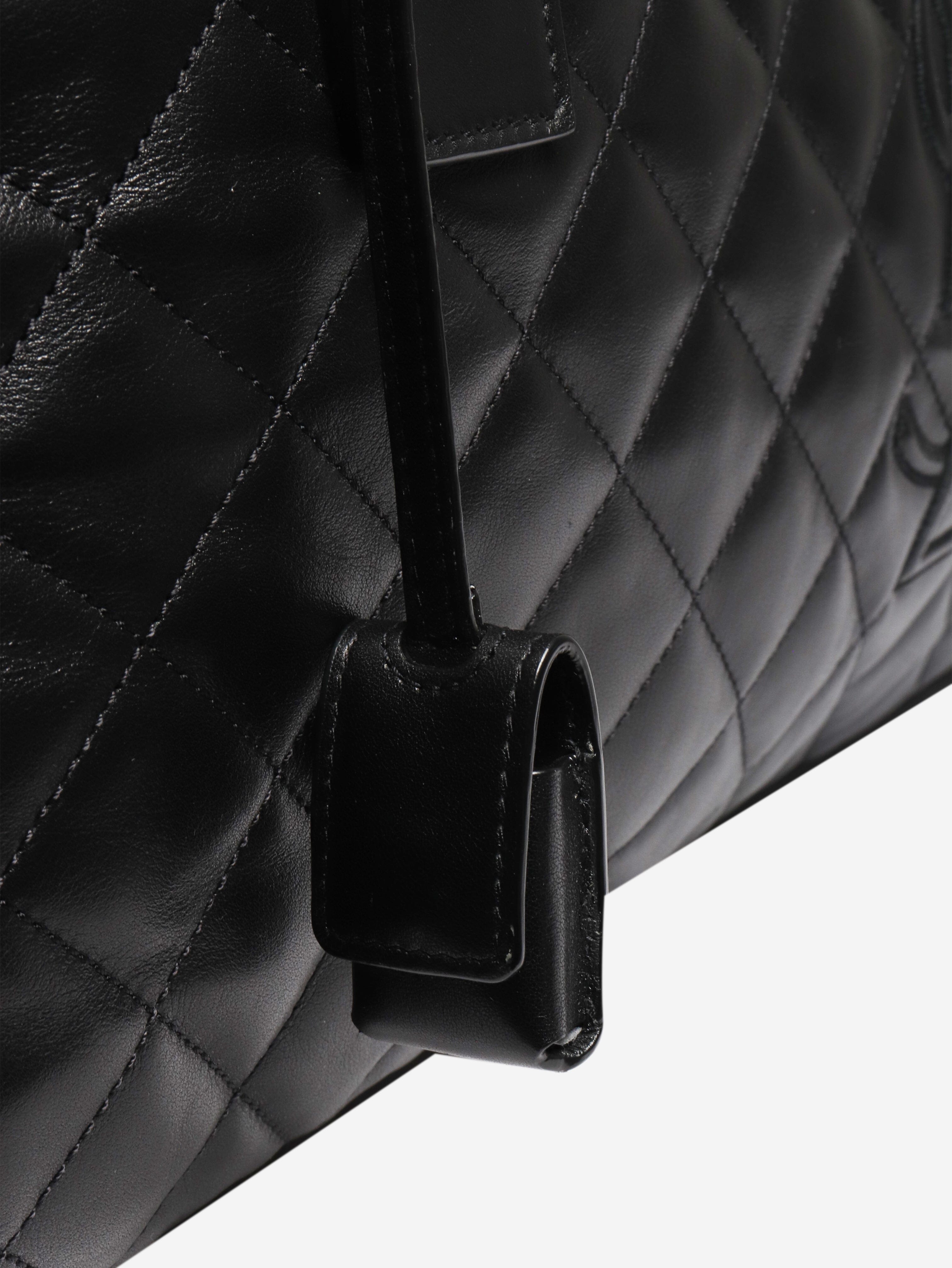 Black ES Giant Travel bag Luggage & Travel Bags Saint Laurent 