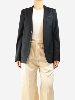 Black wool-blend blazer - size UK 14 Coats & Jackets Prada 