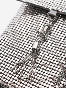Jimmy Choo Silver soft phone holder