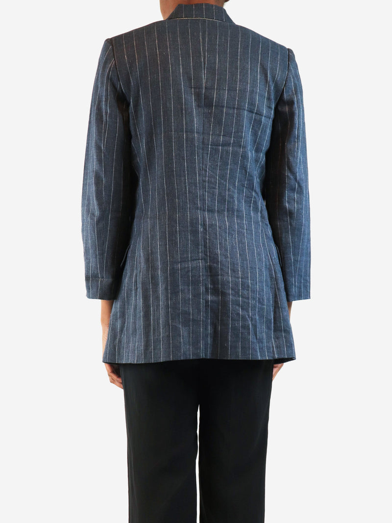 Grey pinstripe blazer - size UK 8 Coats & Jackets Brunello Cucinelli 
