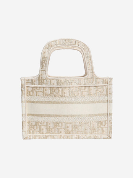 Cream mini book tote alternate image