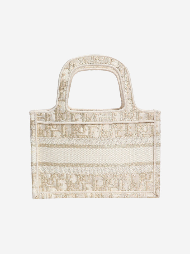 Cream mini book tote Tote Bags Dior 