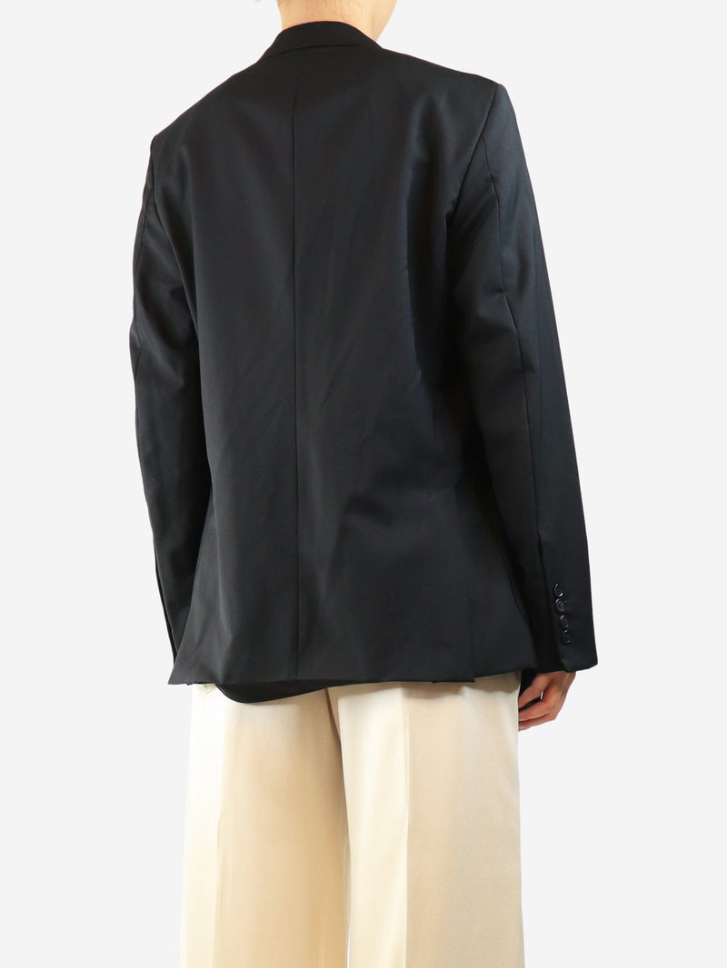 Black wool-blend blazer - size UK 14 Coats & Jackets Prada 