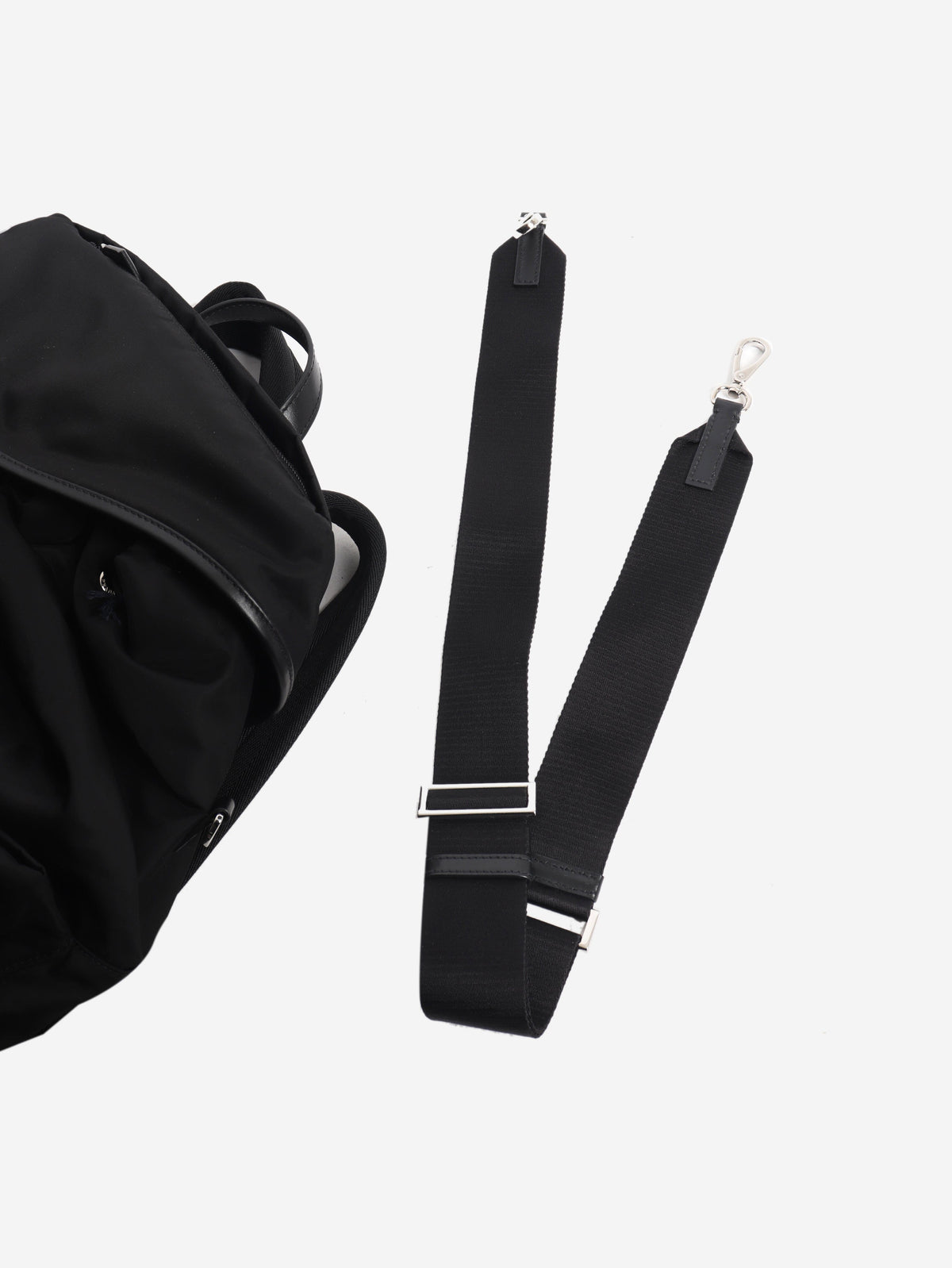 Black Re-Nylon 2way backpack Backpacks Prada 