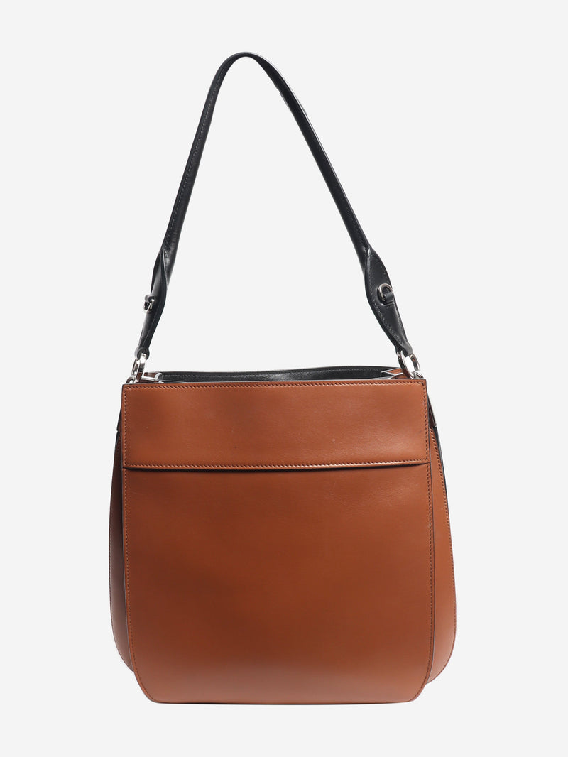 Brown City calf leather shoulder bag Shoulder bags Prada 
