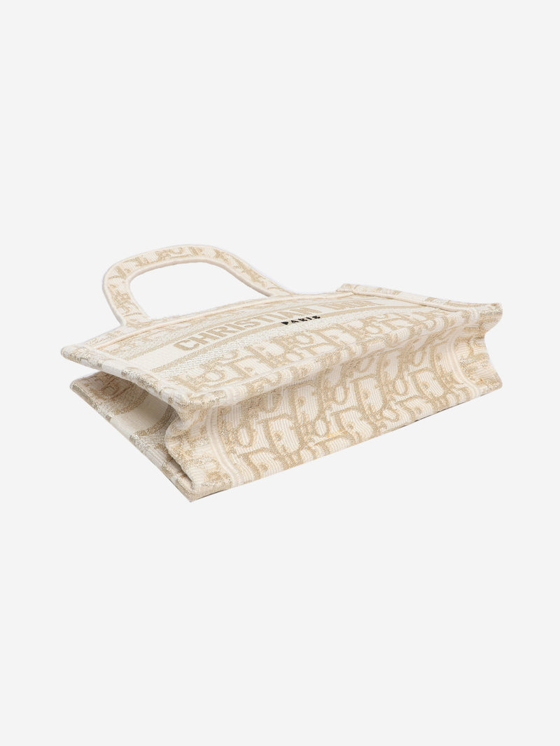 Cream mini book tote Tote Bags Dior 
