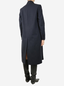 Golden Goose Deluxe Brand Navy blue double-breasted wool-blend coat - size S