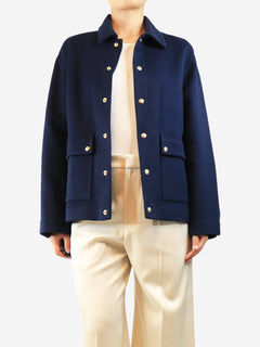 Navy cashmere jacket - size UK 8 Coats & Jackets Celine 