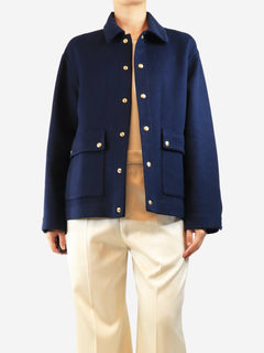 Navy cashmere jacket - size UK 8 Coats & Jackets Celine 