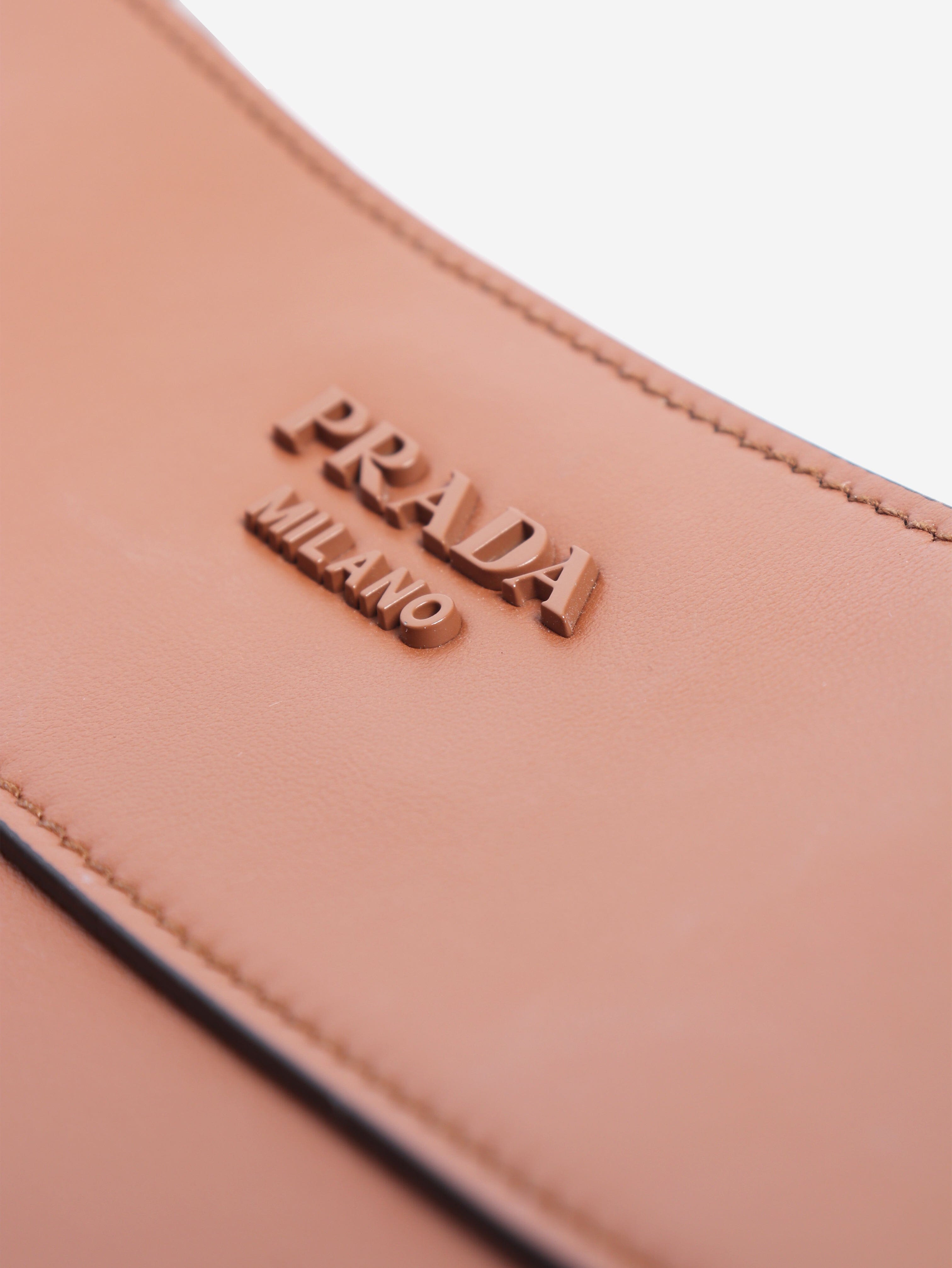 Brown City calf leather shoulder bag Shoulder bags Prada 