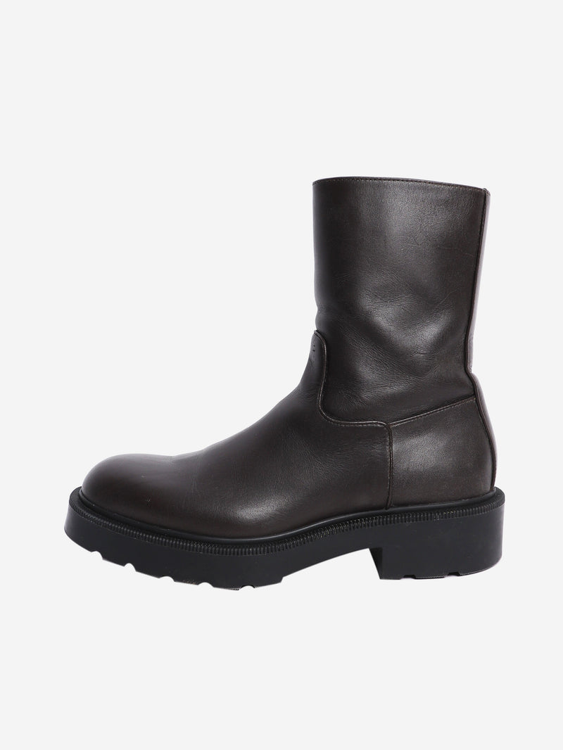 Brown Nobilis ankle boot - size EU 38 (UK 5) Boots The Row 