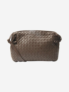 Bottega Veneta Brown Intrecciato leather shoulder bag