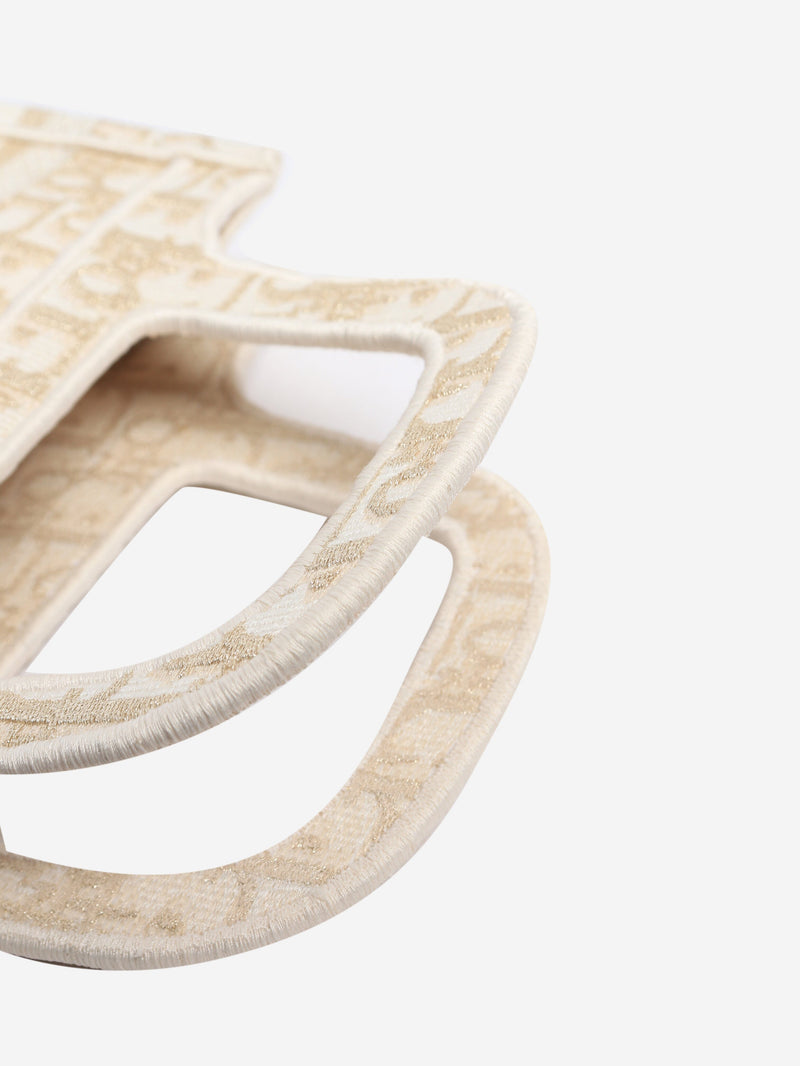 Cream mini book tote Tote Bags Dior 