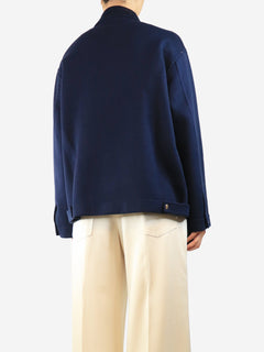 Navy cashmere jacket - size UK 8 Coats & Jackets Celine 