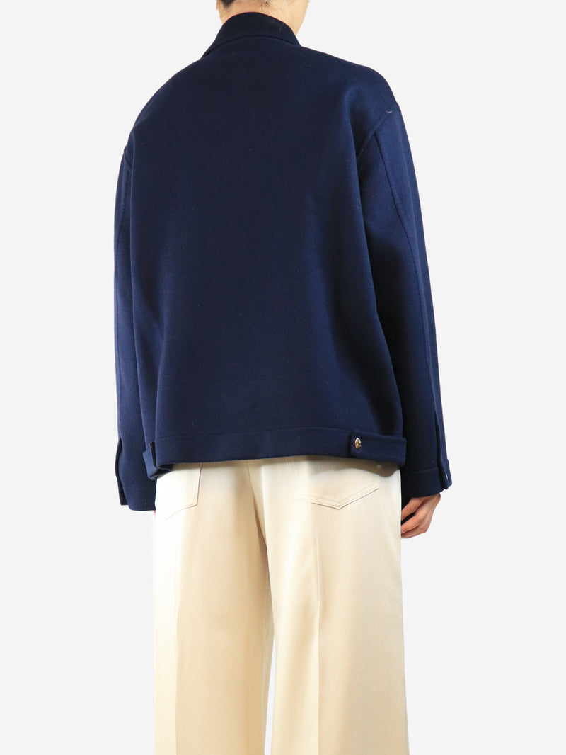 Navy cashmere jacket - size UK 8 Coats & Jackets Celine 
