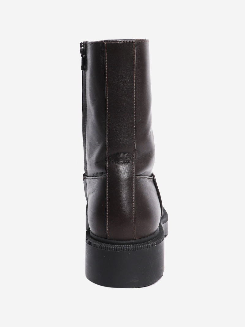 Brown Nobilis ankle boot - size EU 38 (UK 5) Boots The Row 