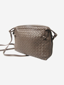 Bottega Veneta Brown Intrecciato leather shoulder bag