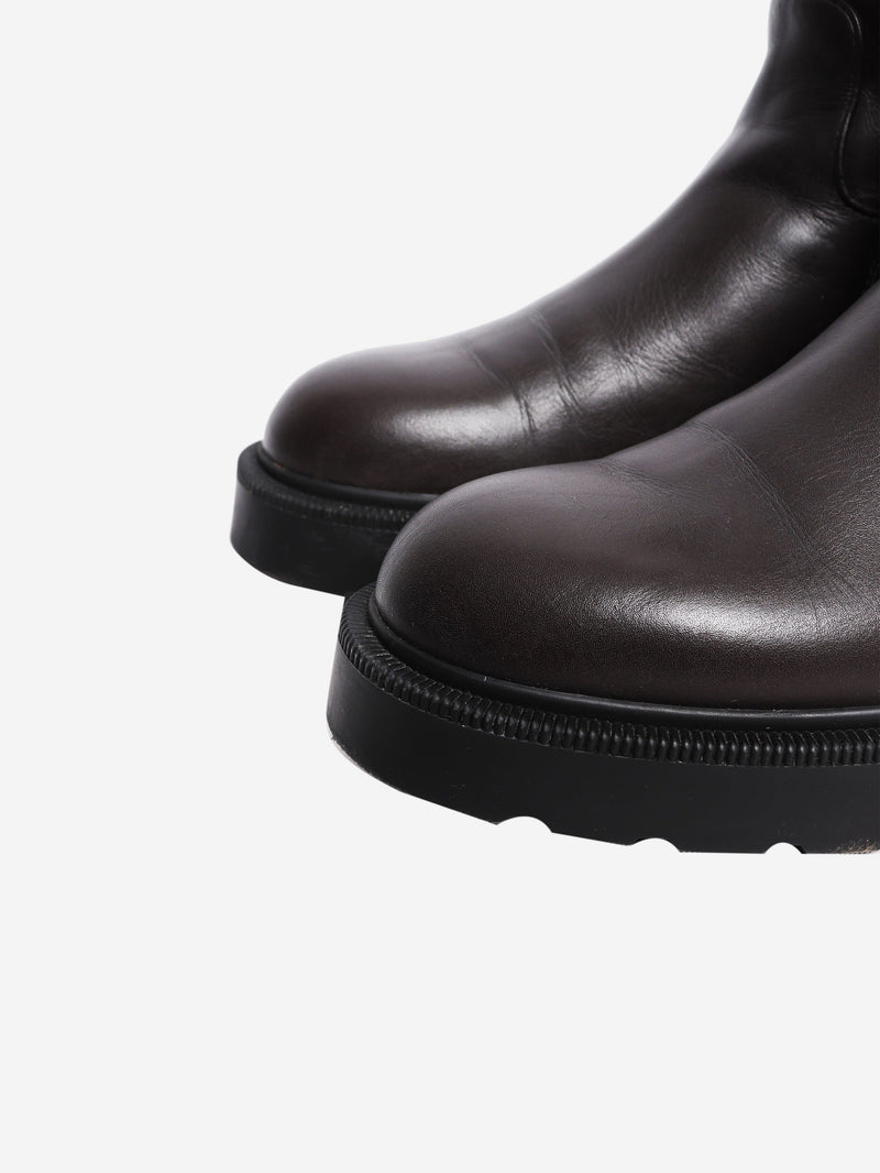 Brown Nobilis ankle boot - size EU 38 (UK 5) Boots The Row 