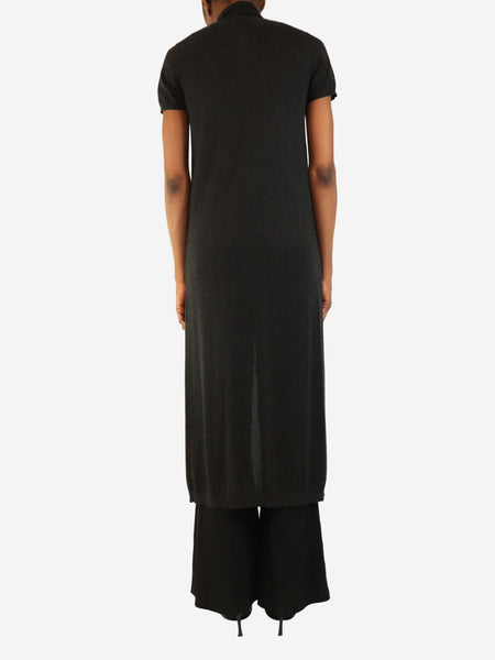 Grey high-neck tunic - size S alternate image