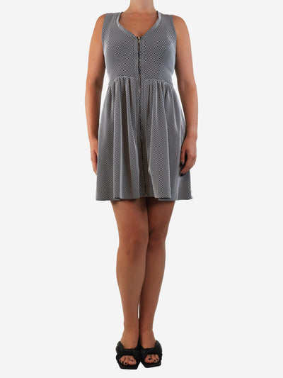 Black sleeveless zip-front mini dress - size UK 10 Dresses Sandro 