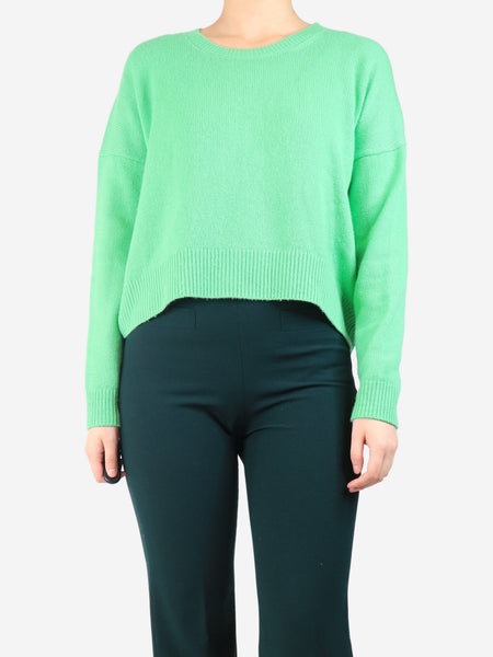 Green cashmere sweater - size S product image