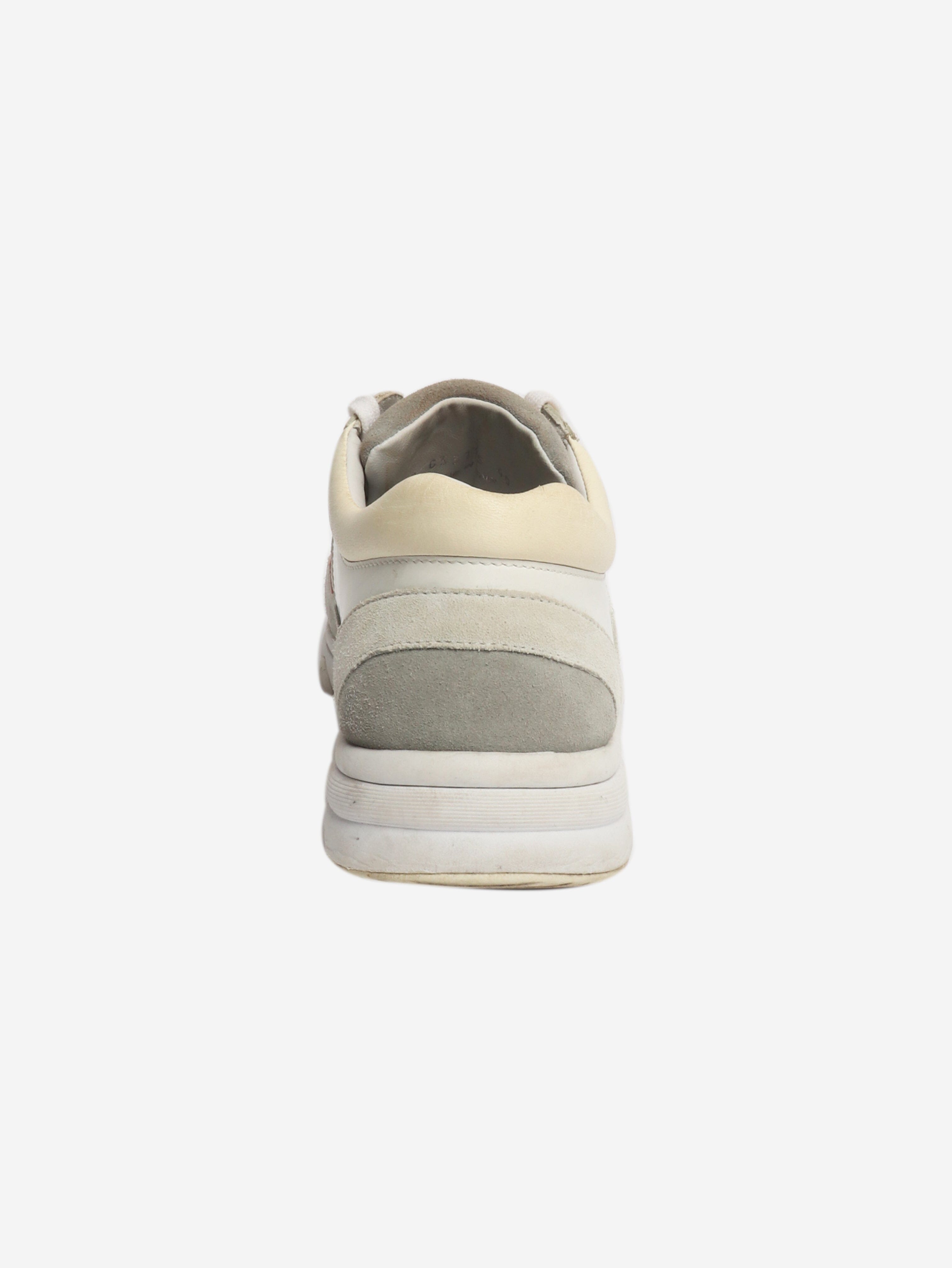 Grey suede and leather trainers - size EU 40 Trainers Chanel 