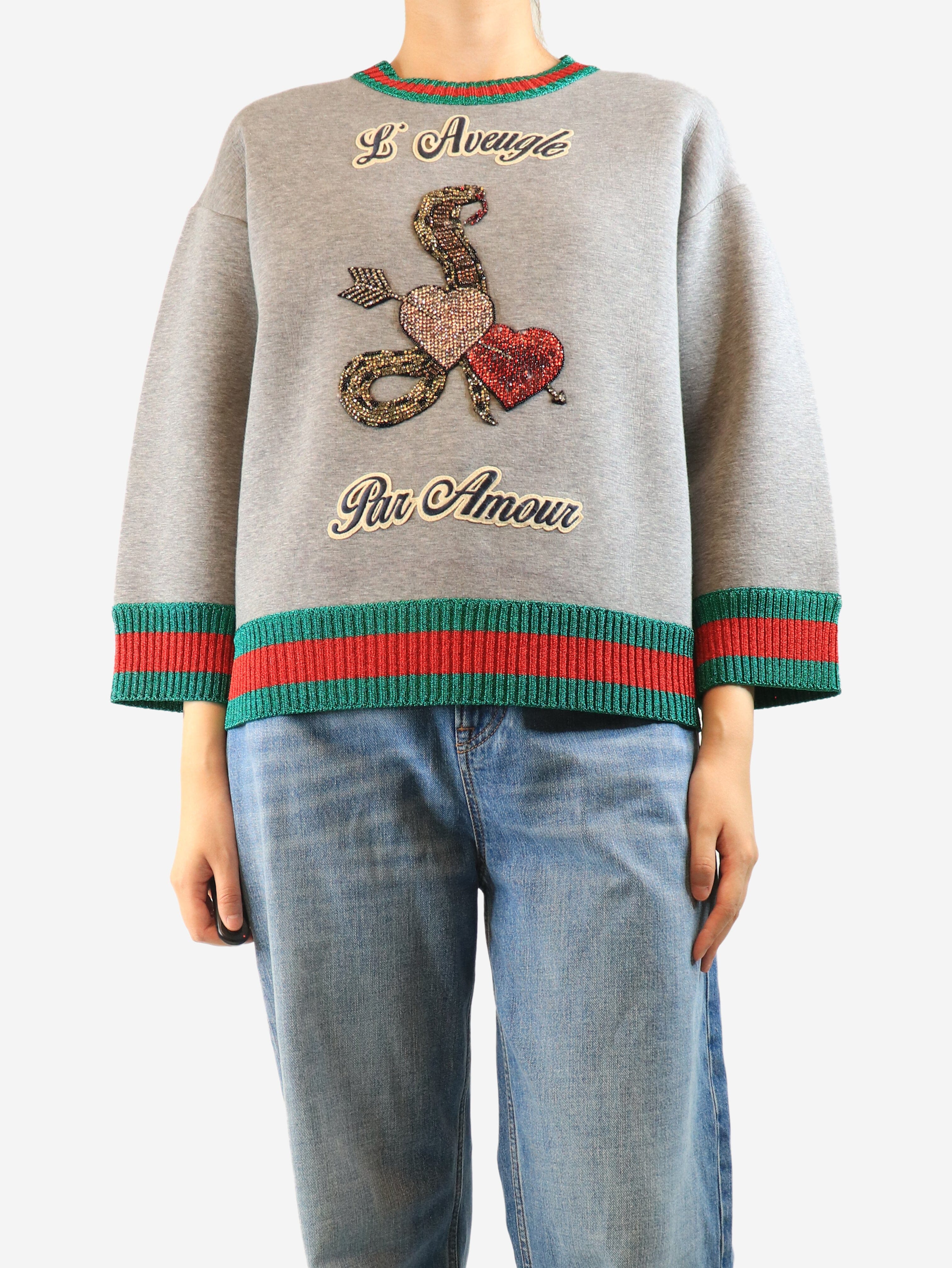 Grey scuba sweatshirt - size M Tops Gucci 