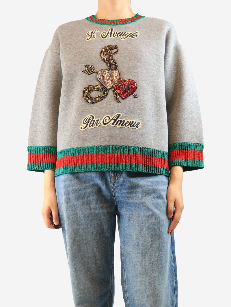Grey scuba sweatshirt - size M Tops Gucci 
