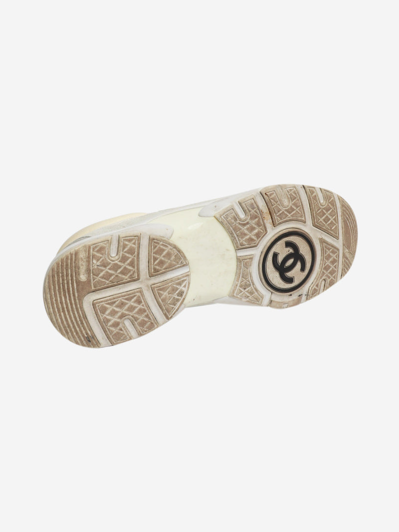 Grey suede and leather trainers - size EU 40 Trainers Chanel 