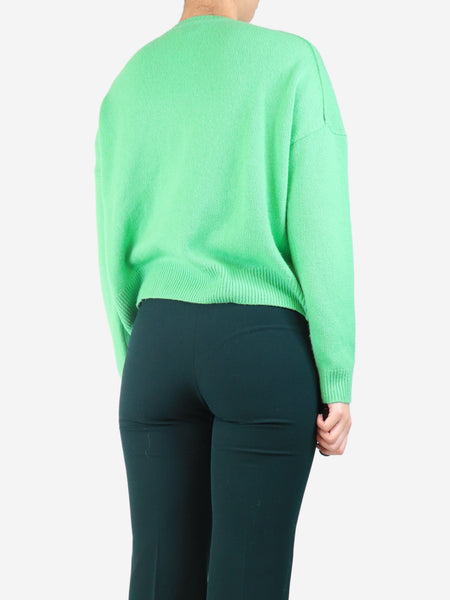 Green cashmere sweater - size S alternate image
