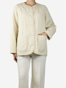 Ienki Ienki Ivory quilted shell jacket - size S