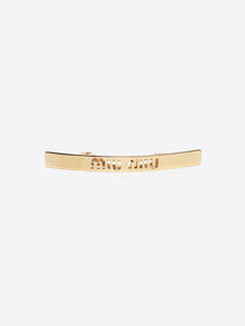 Gold plated hair-clip Accessories Miu Miu 