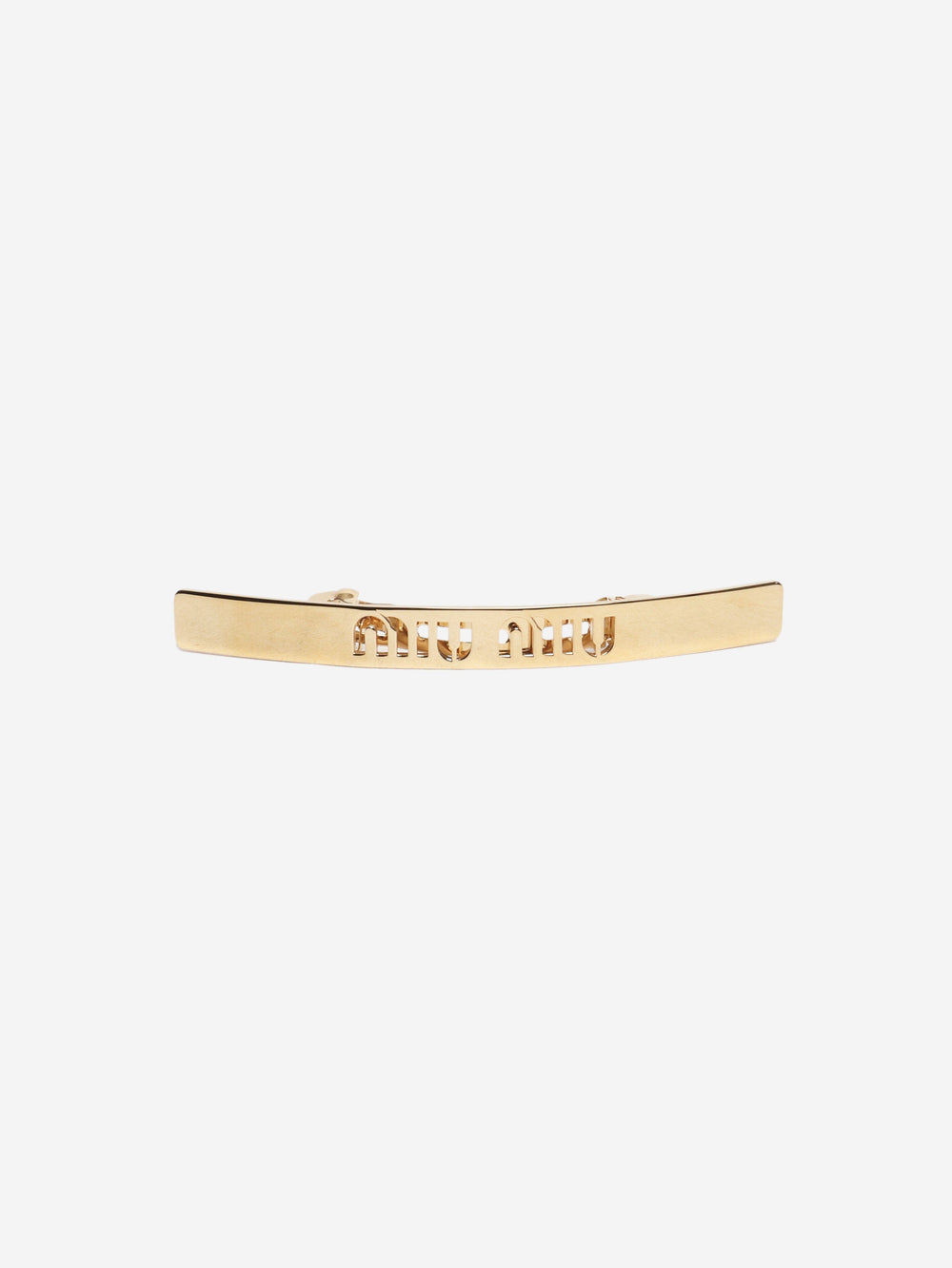 Gold plated hair-clip Accessories Miu Miu 