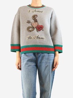 Grey scuba sweatshirt - size M Tops Gucci 