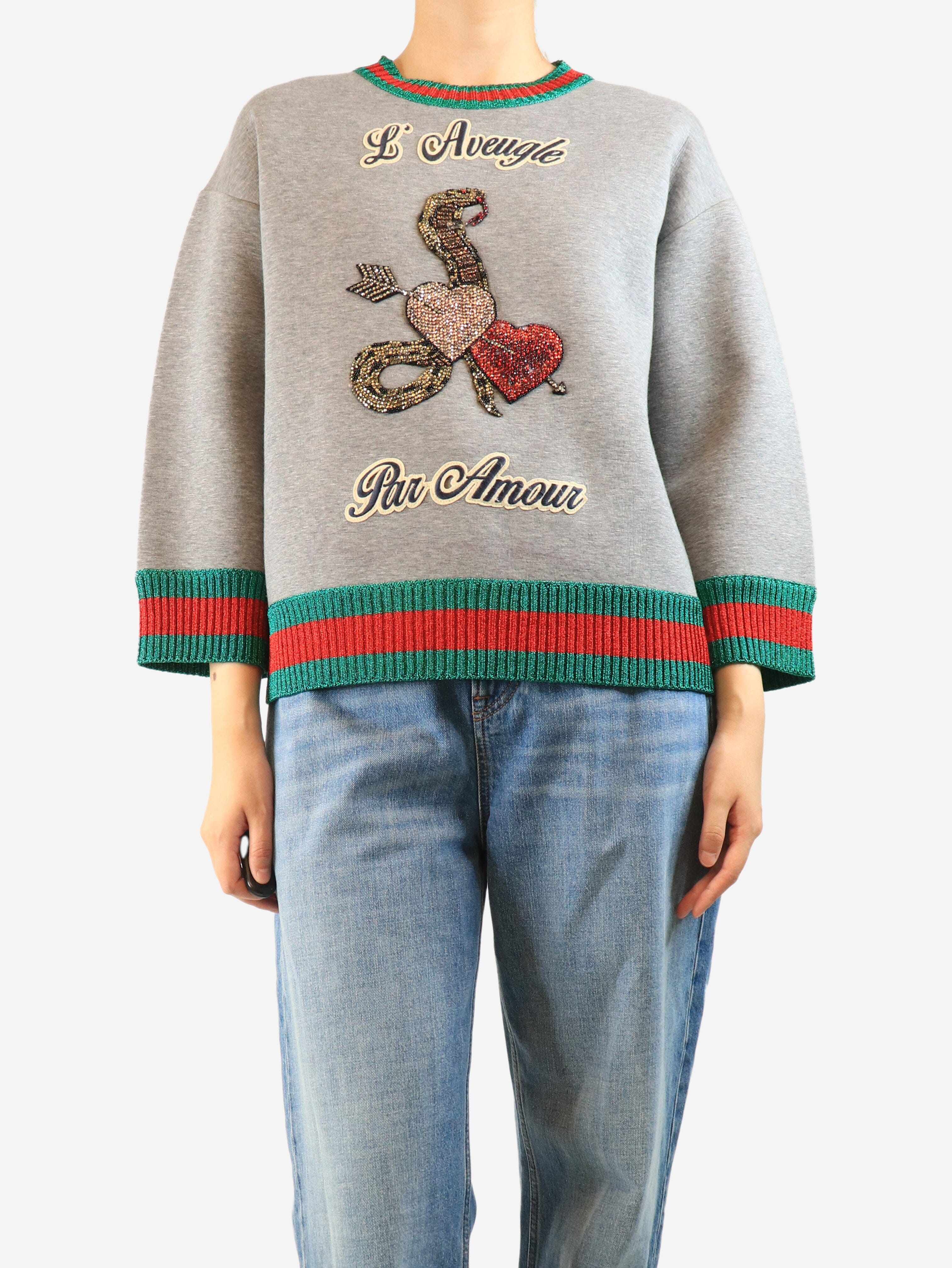 Grey scuba sweatshirt - size M Tops Gucci 