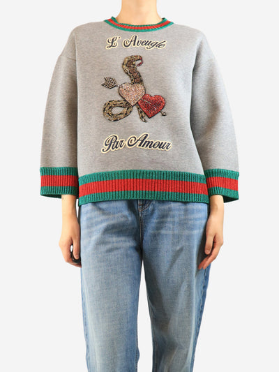 Grey scuba sweatshirt - size M Tops Gucci 