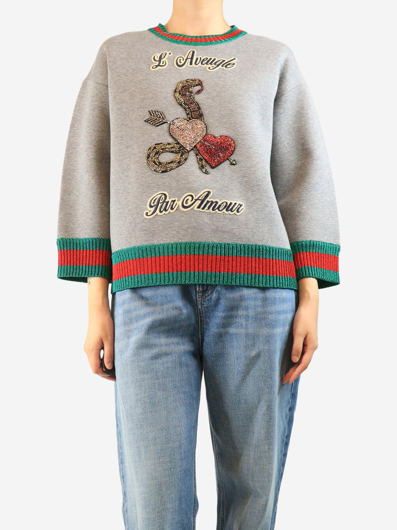 Grey scuba sweatshirt - size M Tops Gucci 