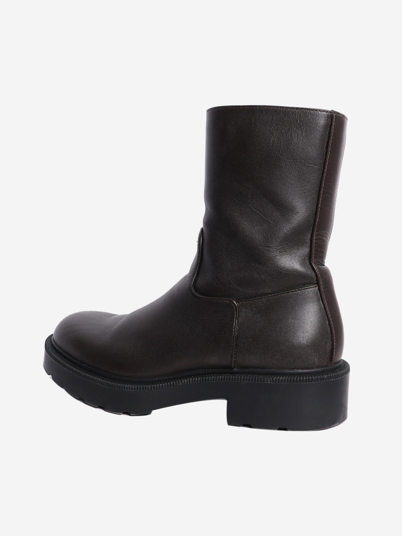 Brown Nobilis ankle boot - size EU 38 (UK 5) Boots The Row 