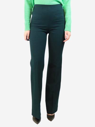 Emerald green straight-leg trousers - size UK 8 Trousers Sandro 