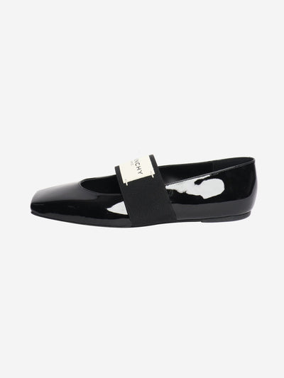 Black patent logo flats - size EU 40 Flat Shoes Givenchy 