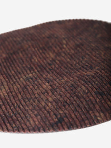 Pleats Please Dark brown pleated beret