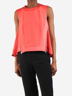 Pink sleeveless zip-front top - size UK 6 Tops Elie Saab 
