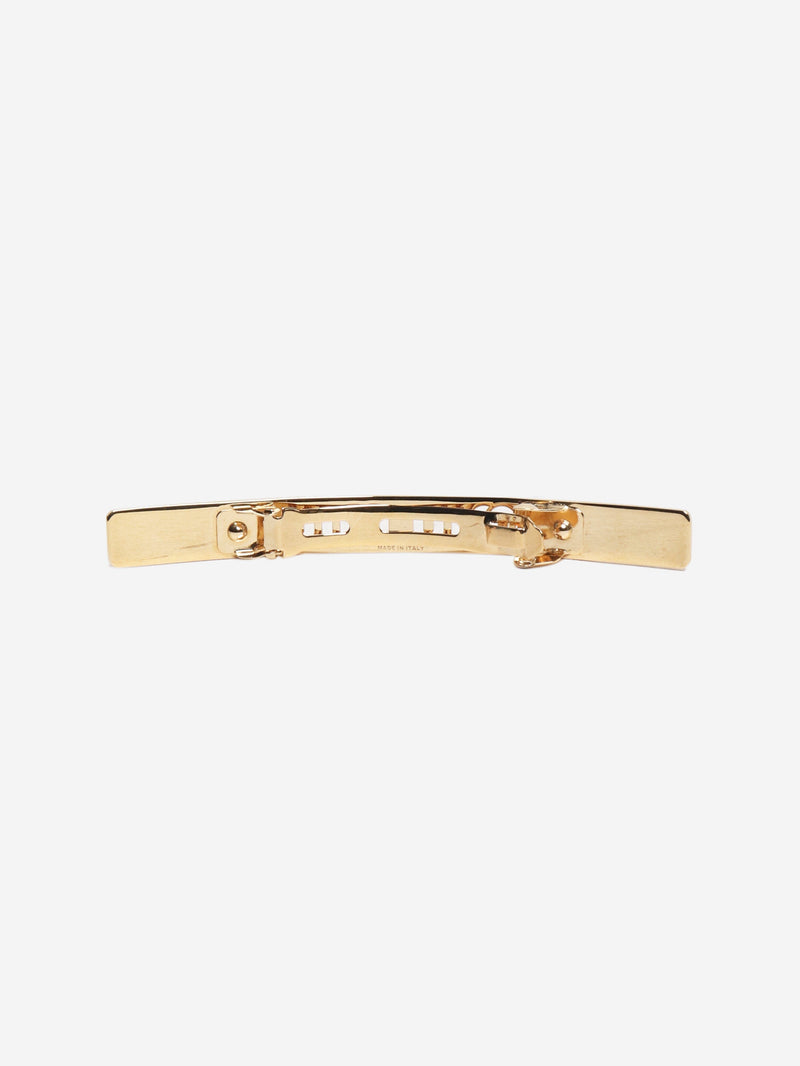 Gold plated hair-clip Accessories Miu Miu 