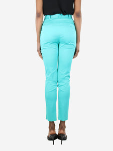 Max Mara Studio Turquoise tailored trousers - size UK 2