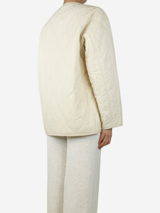 Ienki Ienki Ivory quilted shell jacket - size S